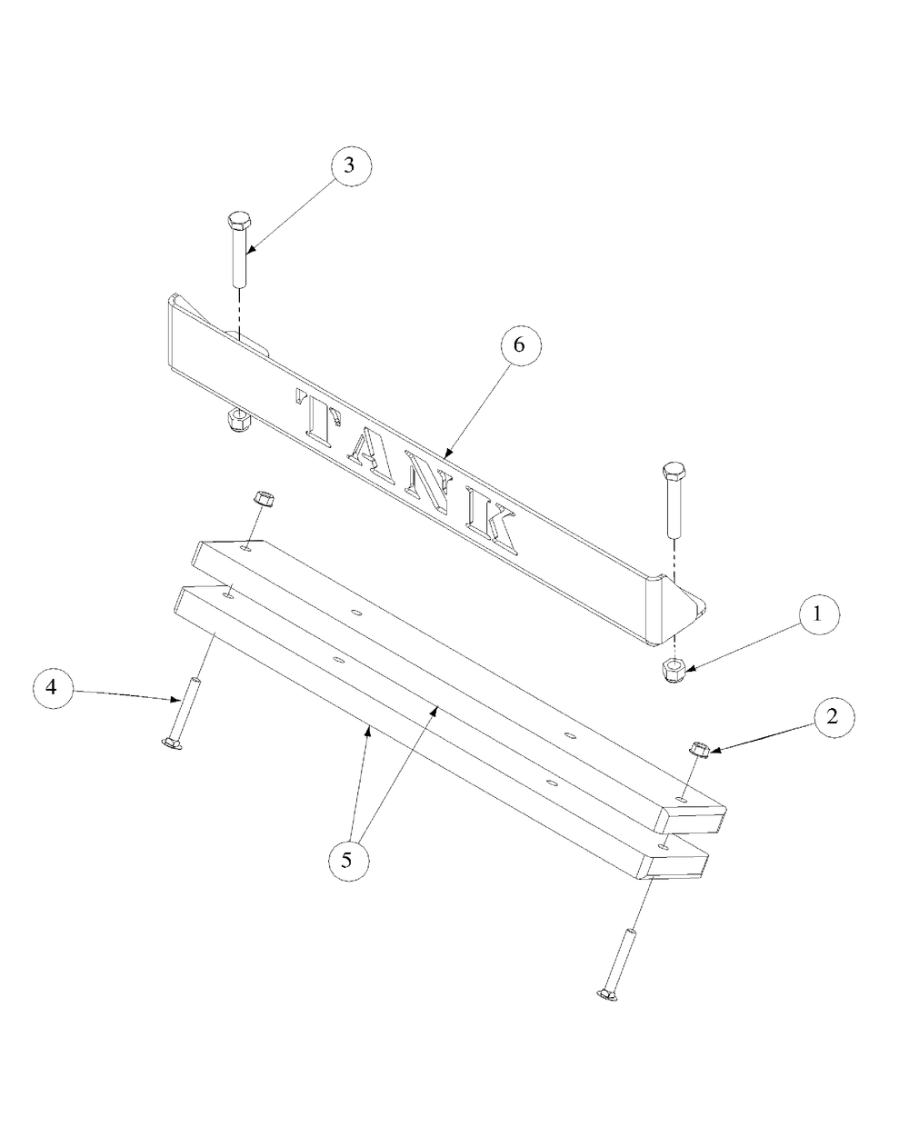 Rear Bumper Diagram and Parts List for M60-KW 53BB5D8X750-25HP-OHV Cub Cadet Lawn Tractor
